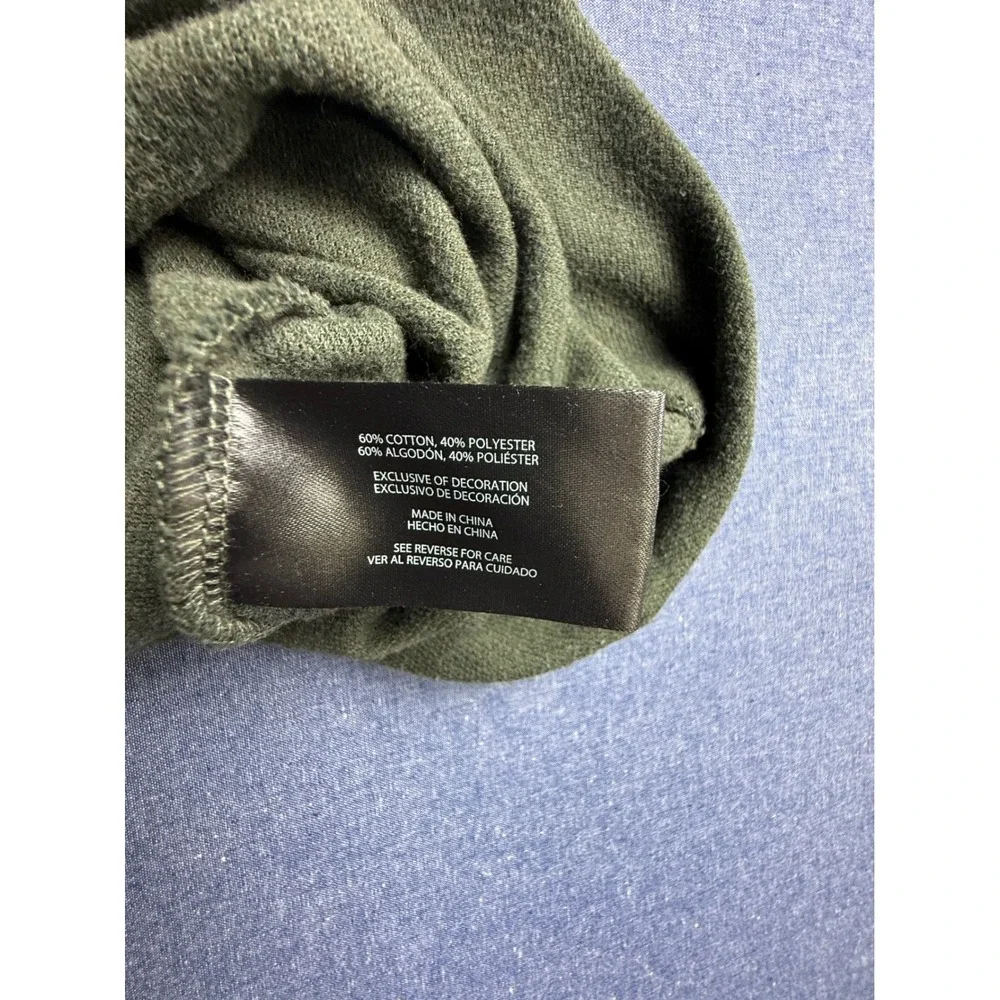 Banana Republic Mens XXL Green Ribbed Quarter Zip Pullover Sweater 1799236